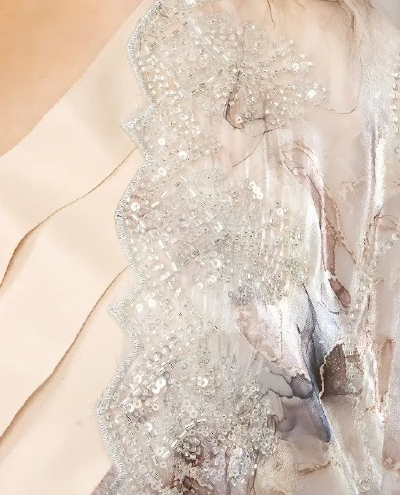 Soft Taupe Cape Ensemble