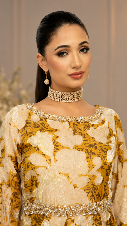 Honeyed Box Pleated Dress
