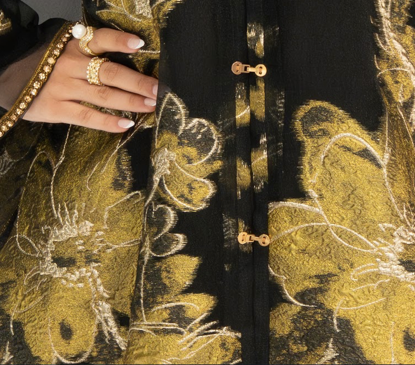 Midnight Gold Aura Dress