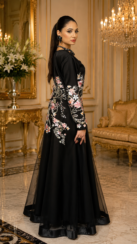 Dusk Petal Flare Gown