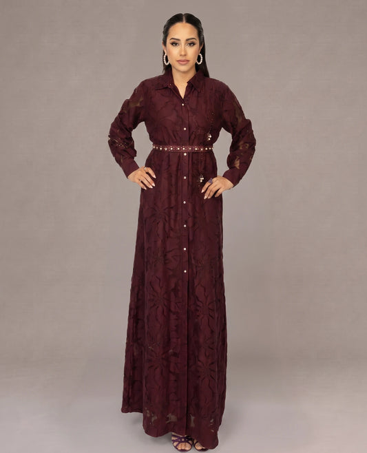 Plum Pearl Botanique Dress