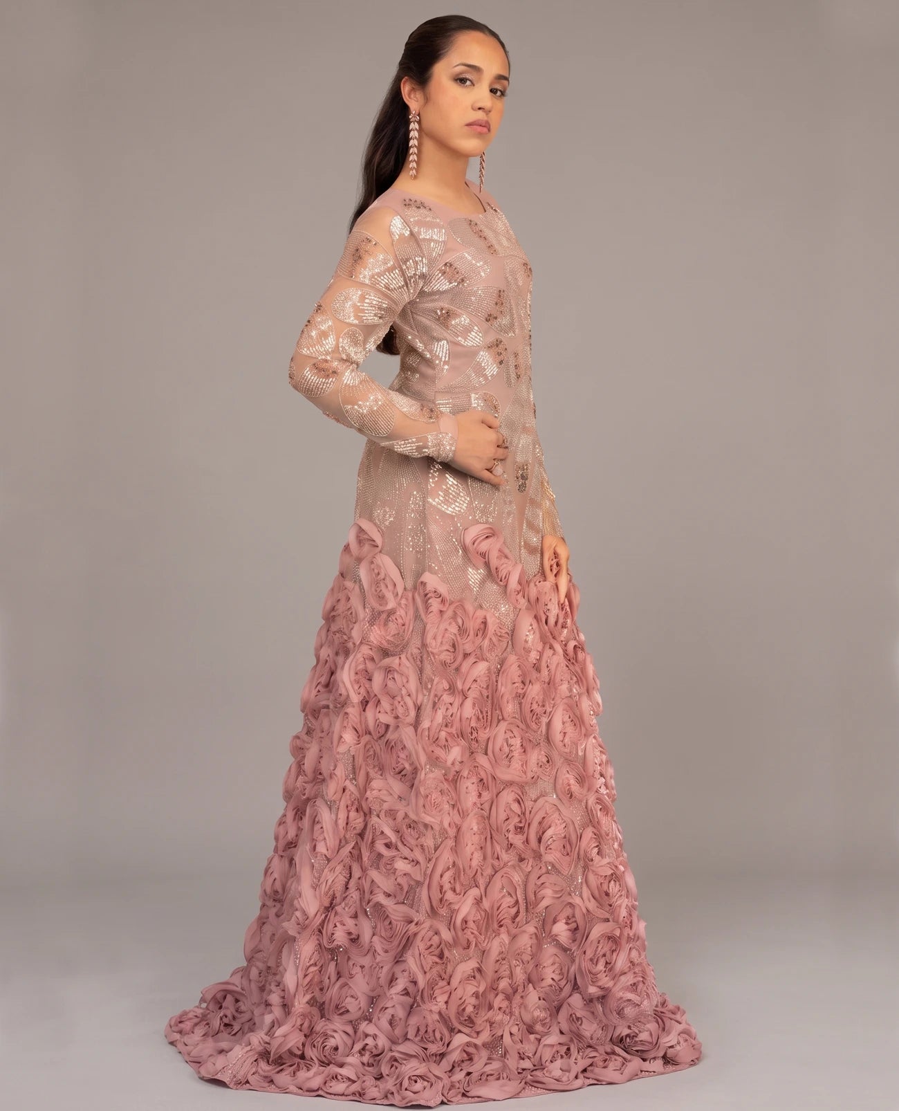Rosalie Crystal Bloom Dress