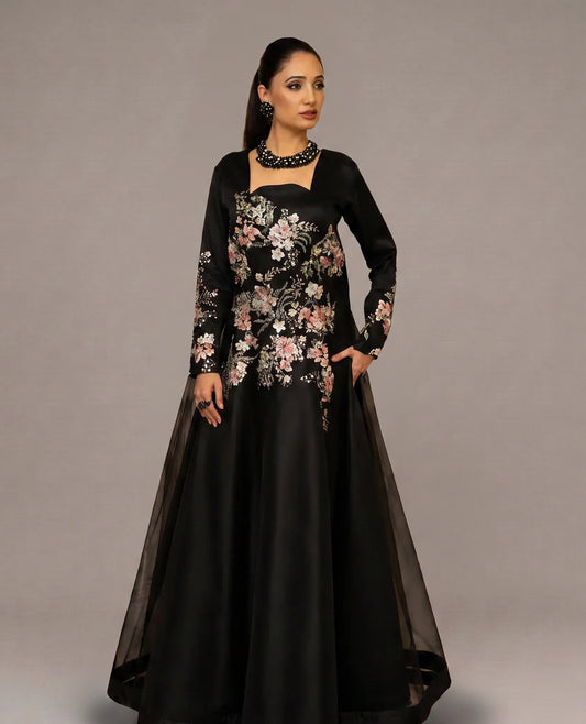 Dusk Petal Flare Gown