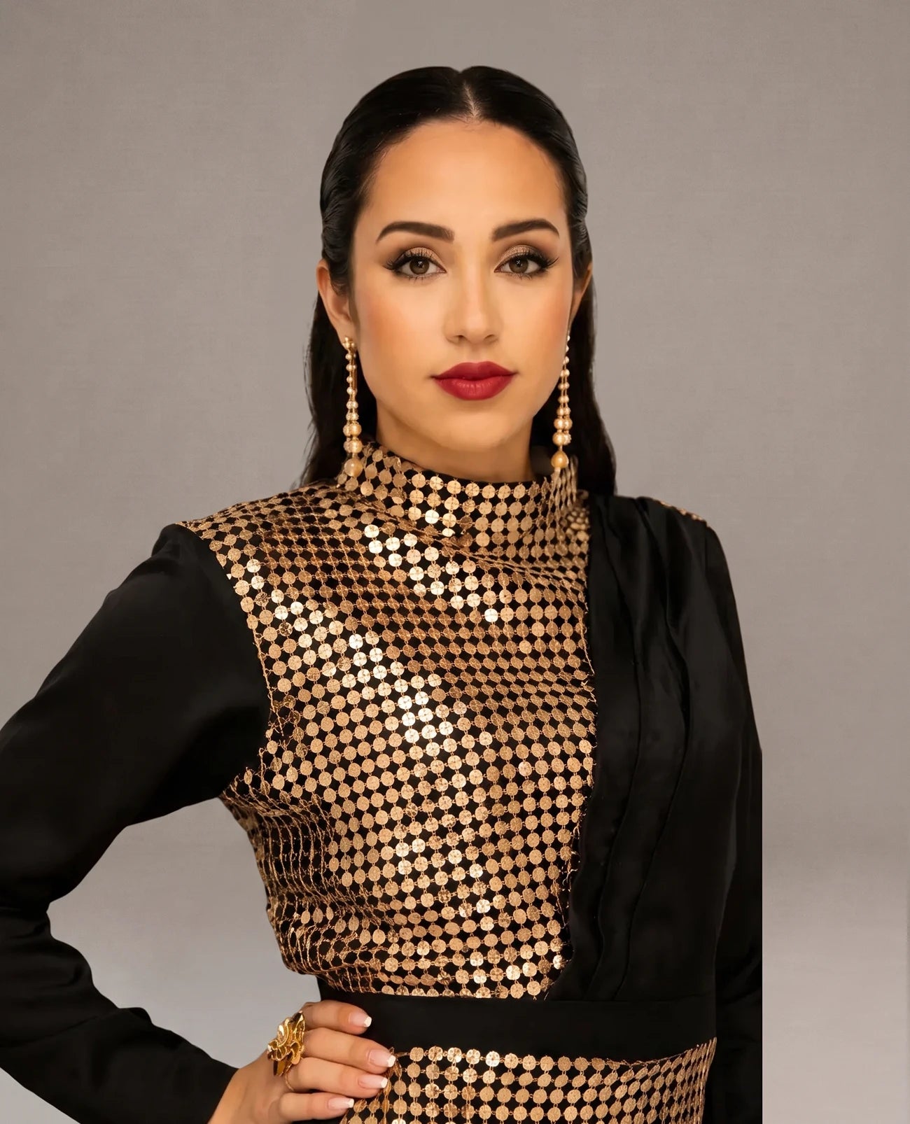Midnight Glitz High-Neck