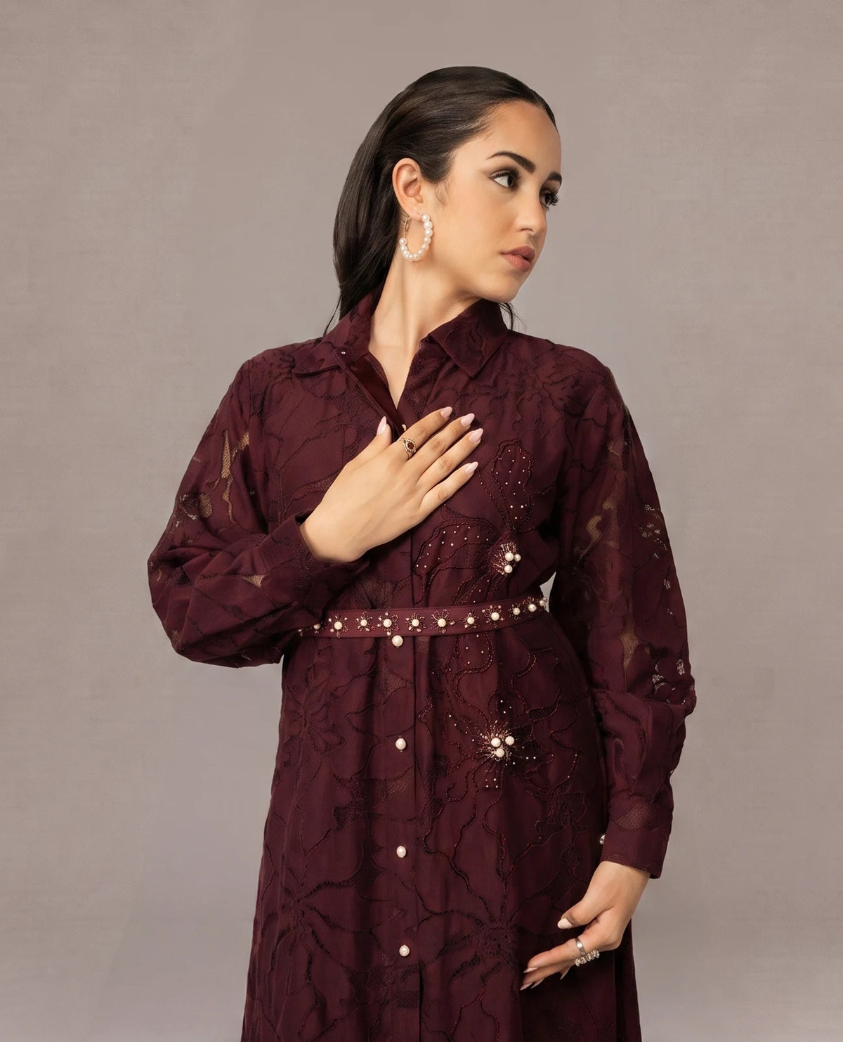 Plum Pearl Botanique Dress