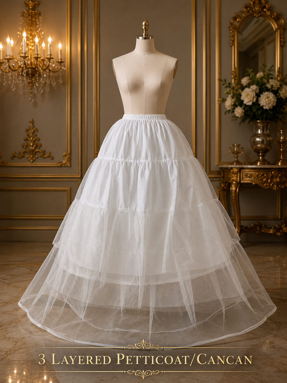 Premium 3-Tier Can-Can Petticoat