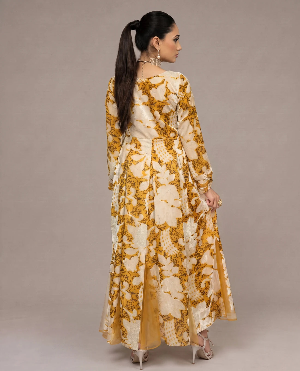 Honeyed Box Pleated Dress