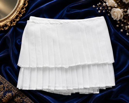 Pleated Organza Scarf