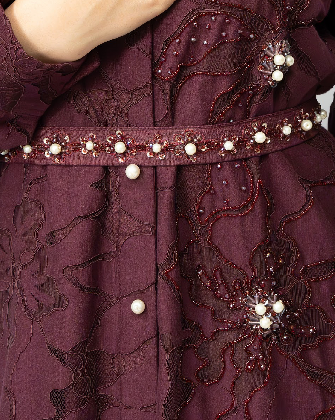 Plum Pearl Botanique Dress