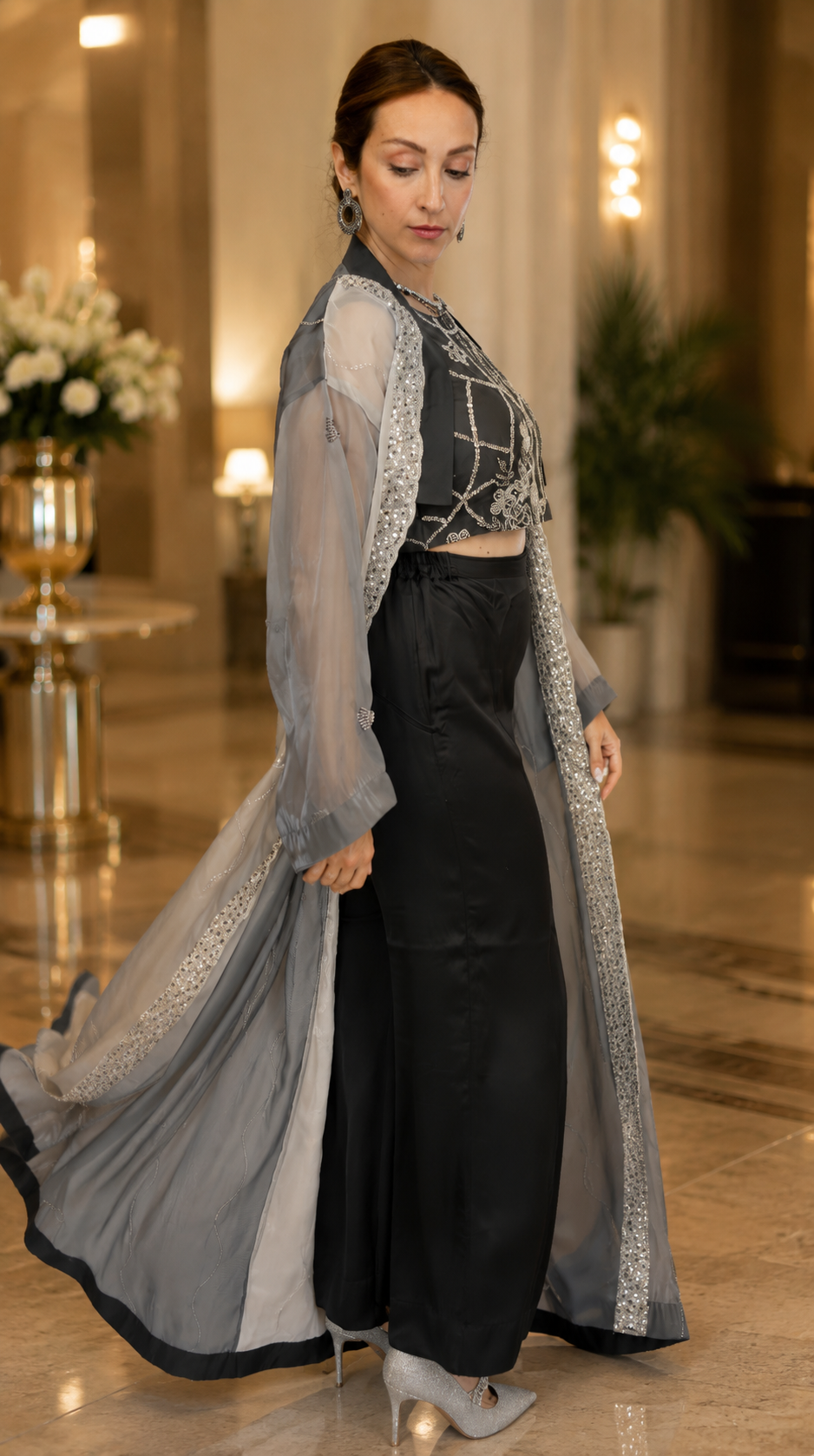 Charcoal Smoked Grey Ensemble Set (3 Piece)
