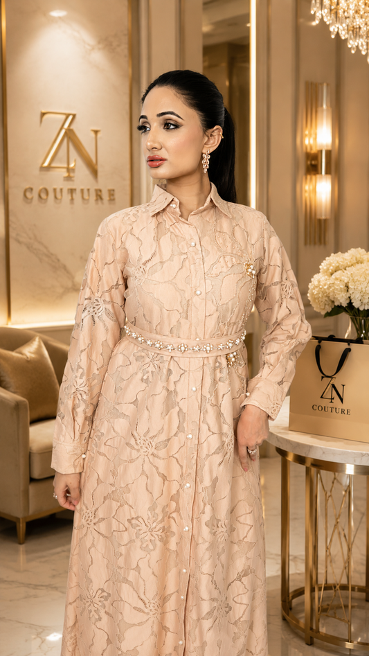 Rose Blush Pearl Botanique Dress