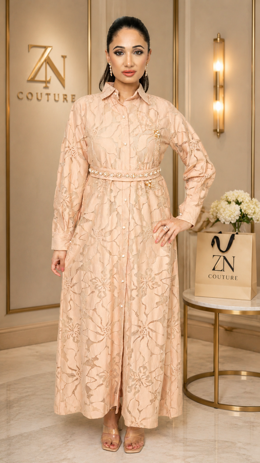 Rose Blush Pearl Botanique Dress