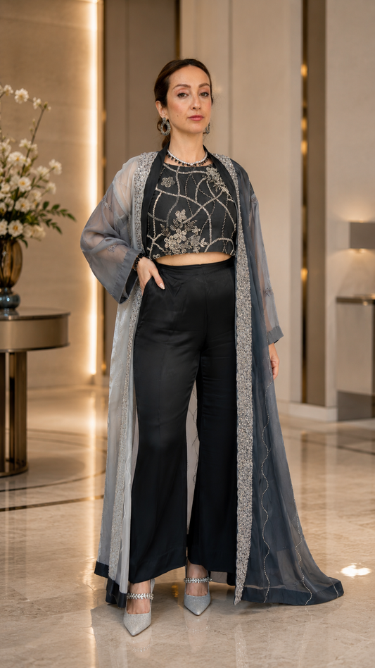 Charcoal Smoked Grey Ensemble Set (3 Piece)