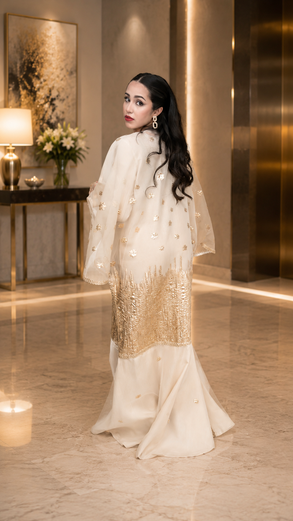 Soft Gold Aura Dress