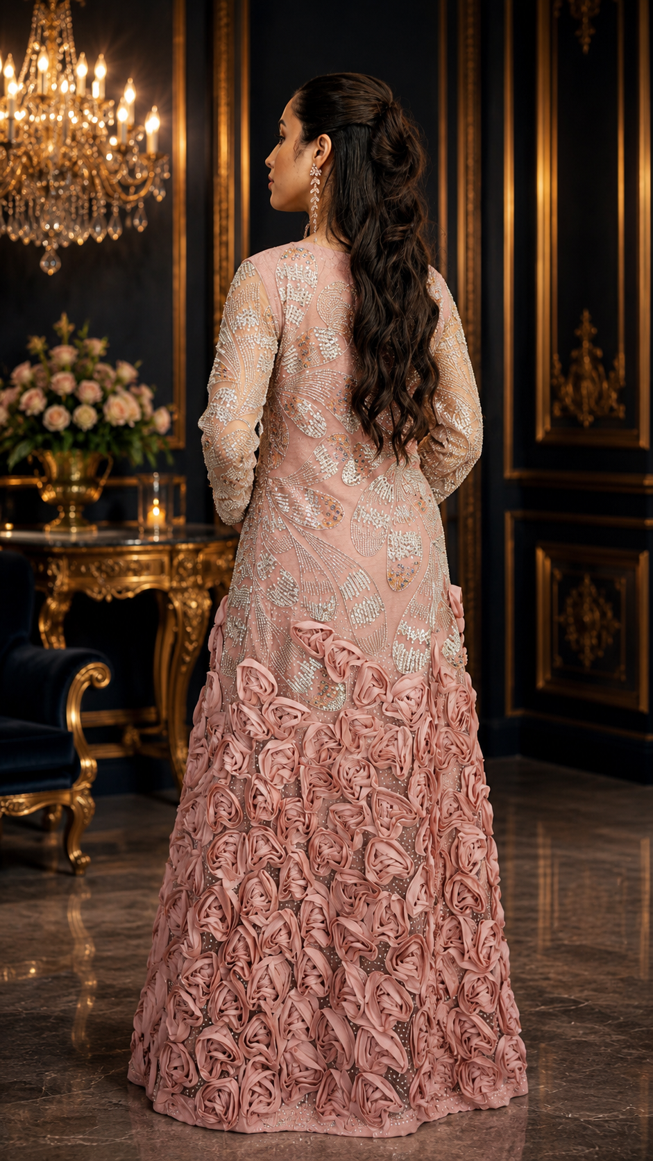 Rosalie Crystal Bloom Dress
