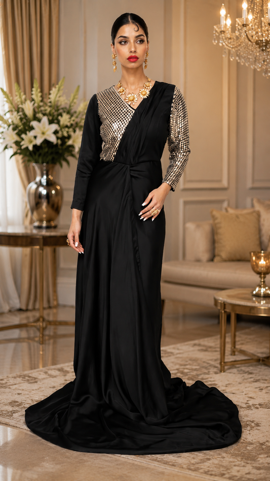 Starlight Asymmetric Gown