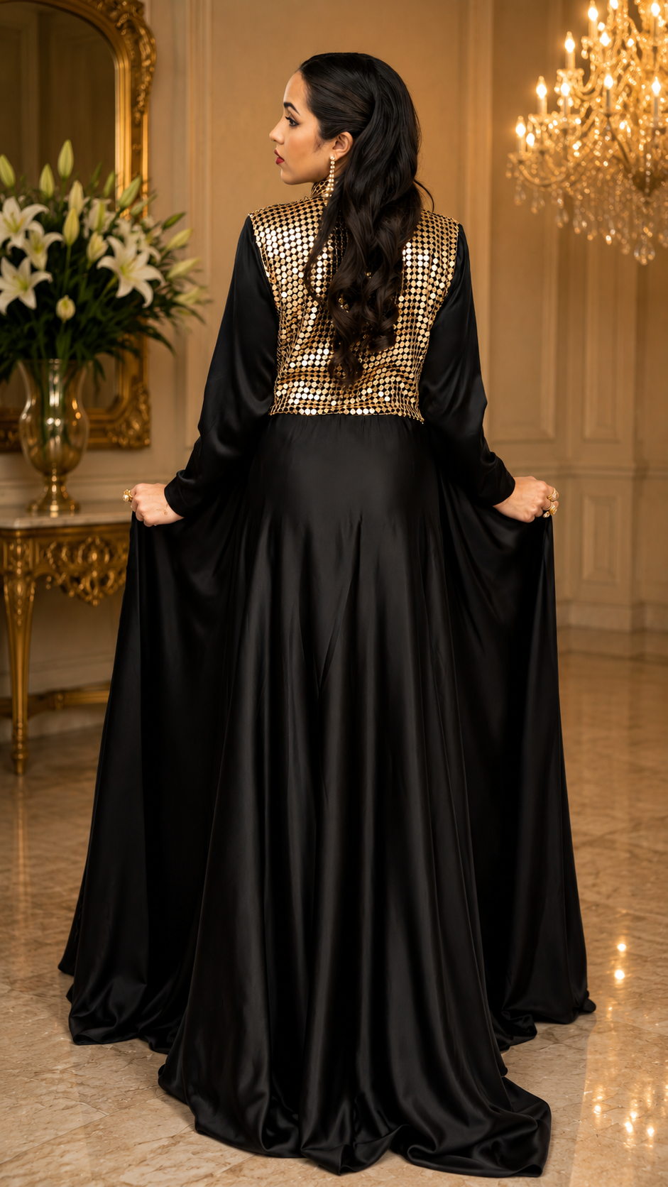 Midnight Glitz High-Neck
